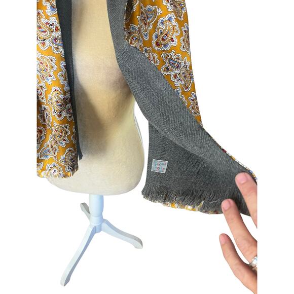 Vintage Royal Scot Zephyr Wool Scarf Paisley - Picture 4 of 7